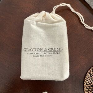 Clayton & Crume American Flag Coasters, Leather